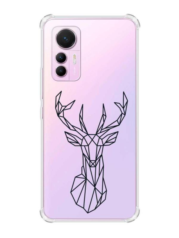 Чохол з потовщеними кутами на Xiaomi 12 Lite :: Олень (принт 128)