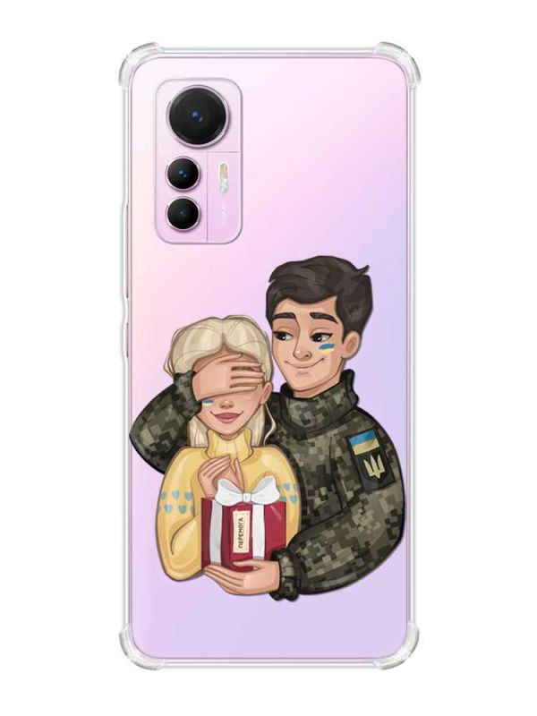 Чохол з потовщеними кутами на Xiaomi 12 Lite :: Подарунок Перемога (патріотичний принт 178)