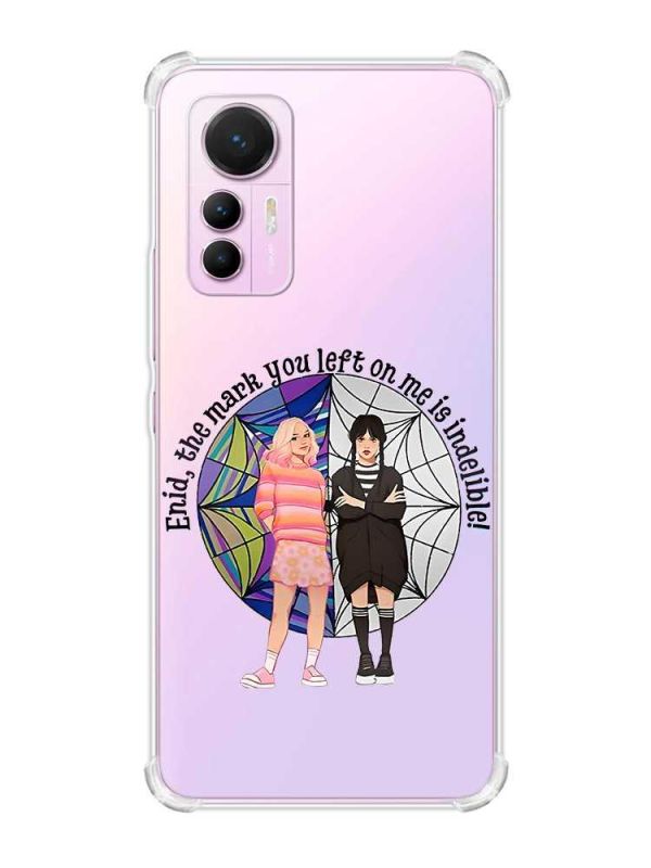Чохол з потовщеними кутами на Xiaomi 12 Lite :: Дівчата з Венздей (принт 211)