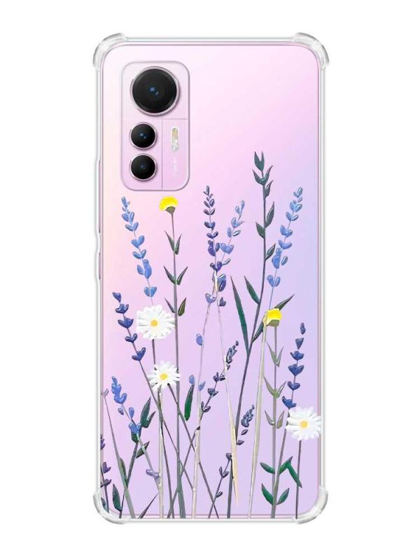 Чохол з потовщеними кутами на Xiaomi 12 Lite :: Польові квіти (принт 270)