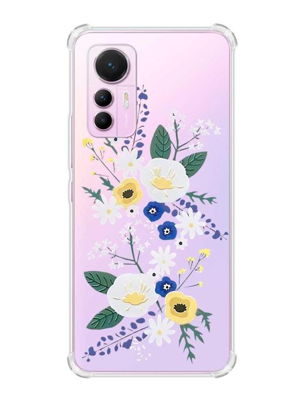 Чохол з потовщеними кутами на Xiaomi 12 Lite :: Квіти. Акварель (принт 271)