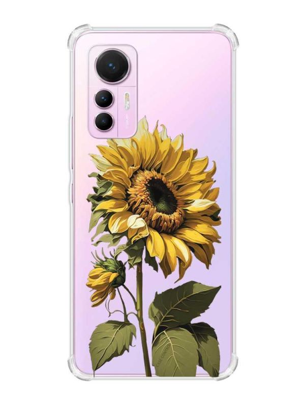 Чохол з потовщеними кутами на Xiaomi 12 Lite :: Соняшник (принт 274)