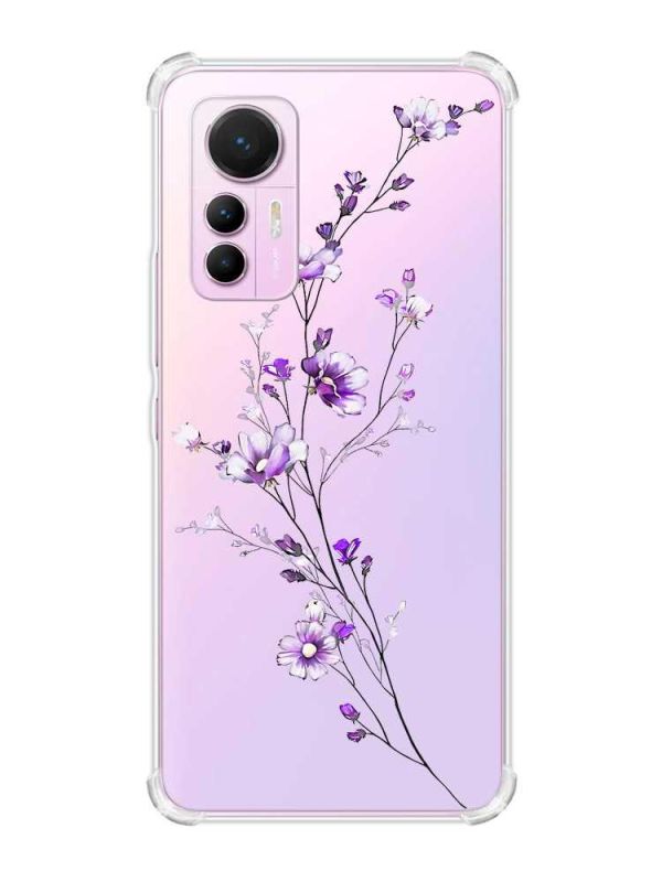 Чохол з потовщеними кутами на Xiaomi 12 Lite :: Гілочка квітів (принт 278)