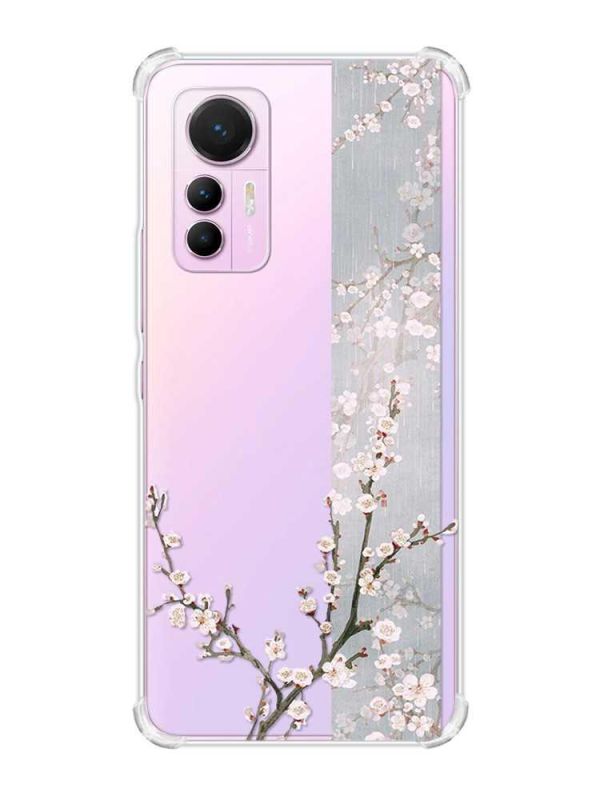 Чохол з потовщеними кутами на Xiaomi 12 Lite :: Квітуча сакура (принт 285)