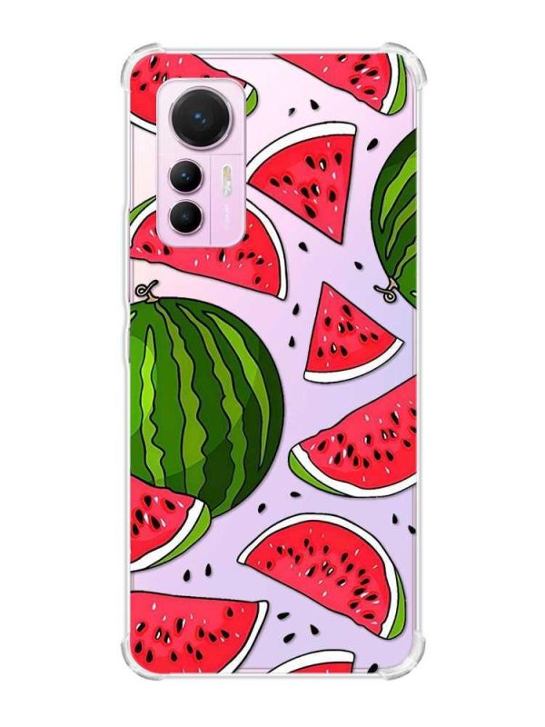 Чохол з потовщеними кутами на Xiaomi 12 Lite :: Кавуни (принт 341)