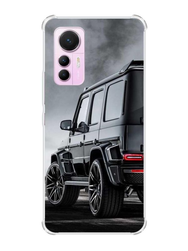 Чохол з потовщеними кутами на Xiaomi 12 Lite :: Авто чорне (принт 235)