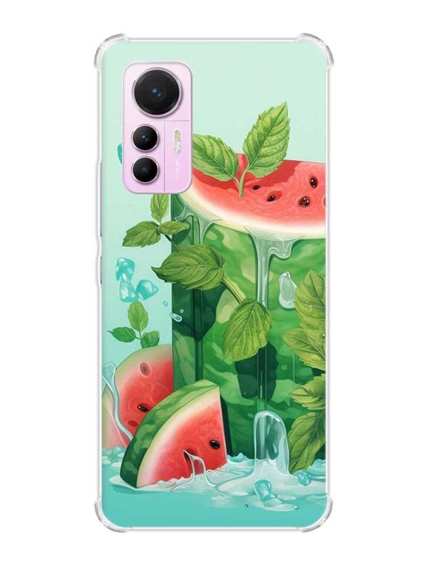 Чохол з потовщеними кутами на Xiaomi 12 Lite :: Кавуновий айсберг (принт 339)