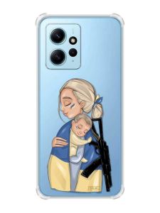 Чохол з потовщеними кутами на Xiaomi Redmi Note 12 4G :: Мама-захисниця (патріотичний принт 21)