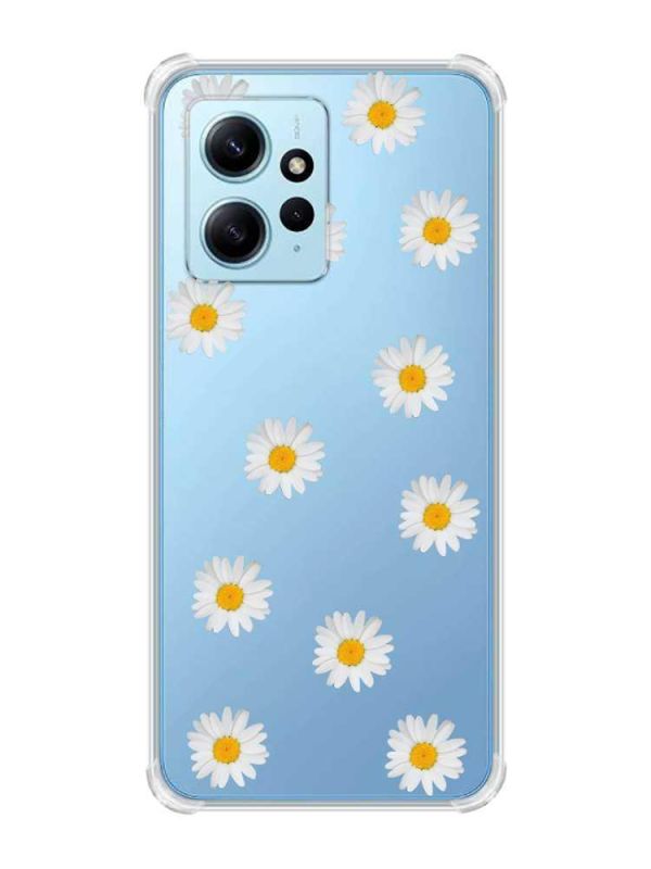 Чохол з потовщеними кутами на Xiaomi Redmi Note 12 4G :: Фон ромашки (принт 41)