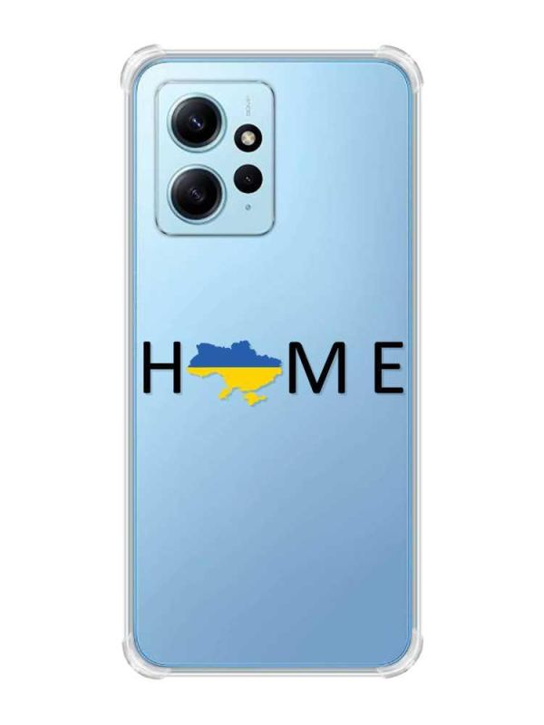 Чохол з потовщеними кутами на Xiaomi Redmi Note 12 4G :: Дім Україна (патріотичний принт 72)