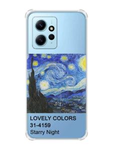 Чохол з потовщеними кутами на Xiaomi Redmi Note 12 4G :: Зоряна ніч (принт 74)