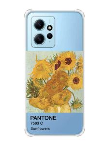 Чохол з потовщеними кутами на Xiaomi Redmi Note 12 4G :: Соняхи (принт 81)