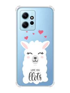 Чохол з потовщеними кутами на Xiaomi Redmi Note 12 4G :: Лама (принт 94)