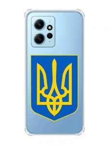 Чохол з потовщеними кутами на Xiaomi Redmi Note 12 4G :: Тризуб Україна (принт 256)