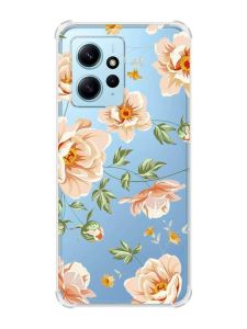 Чохол з потовщеними кутами на Xiaomi Redmi Note 12 4G :: Квіти пастельні (принт 277)