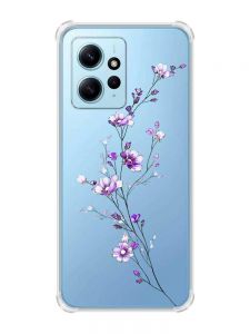 Чохол з потовщеними кутами на Xiaomi Redmi Note 12 4G :: Гілочка квітів (принт 278)