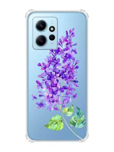 Чохол з потовщеними кутами на Xiaomi Redmi Note 12 4G :: Гілочка бузку (принт 280)