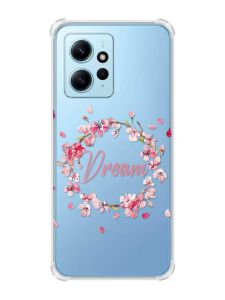 Чохол з потовщеними кутами на Xiaomi Redmi Note 12 4G :: Віночок з сакури (принт 284)