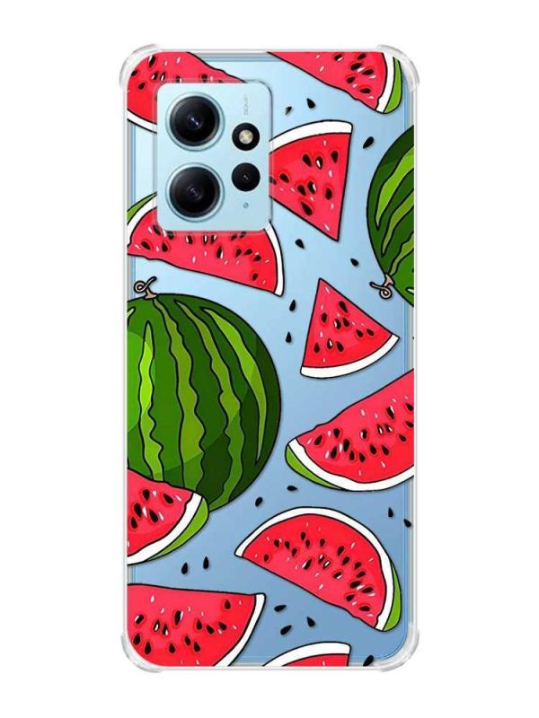 Чохол з потовщеними кутами на Xiaomi Redmi Note 12 4G :: Кавуни (принт 341)