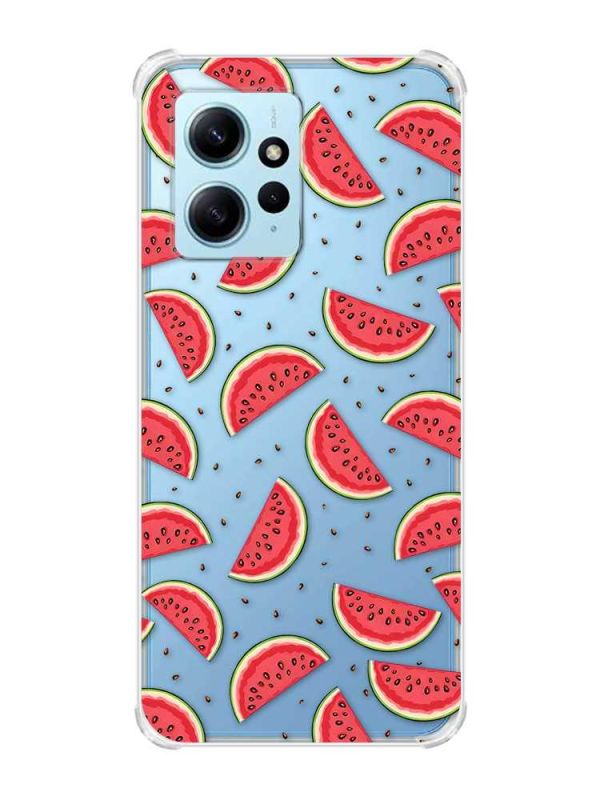 Чохол з потовщеними кутами на Xiaomi Redmi Note 12 4G :: Кавуновий фон (принт 344)