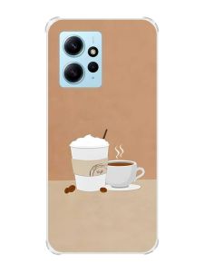Чохол з потовщеними кутами на Xiaomi Redmi Note 12 4G :: Кава (принт 108)
