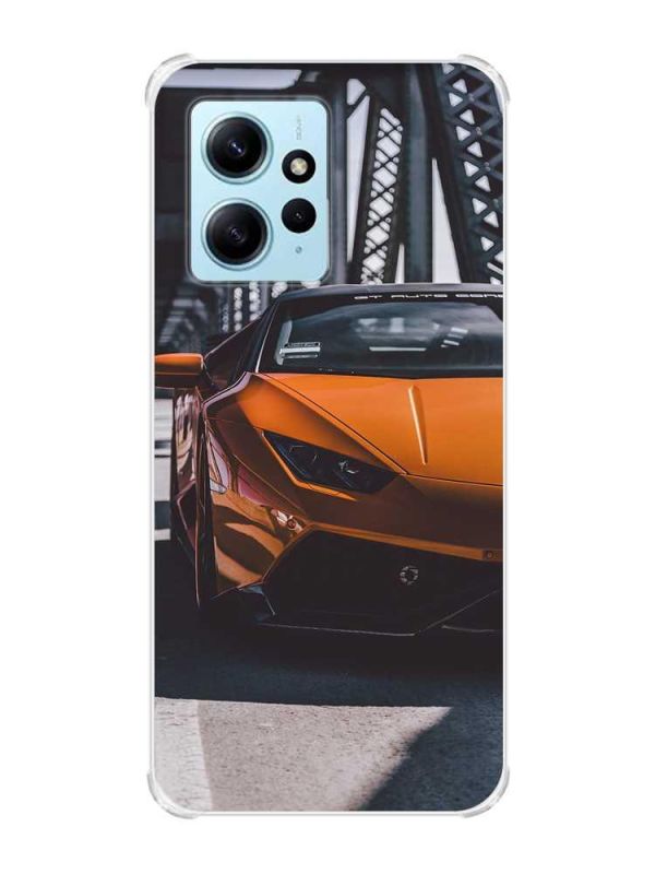 Чохол з потовщеними кутами на Xiaomi Redmi Note 12 4G :: Авто помаранчеве (принт 237)
