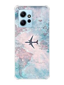 Чохол з потовщеними кутами на Xiaomi Redmi Note 12 4G :: Подорожі. Карта (принт 317)