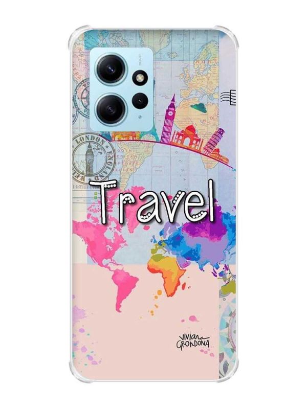 Чохол з потовщеними кутами на Xiaomi Redmi Note 12 4G :: Подорож. Travel (принт 321)