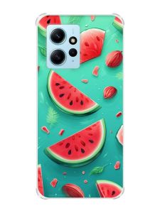 Чохол з потовщеними кутами на Xiaomi Redmi Note 12 4G :: Скибки кавуна (принт 340)
