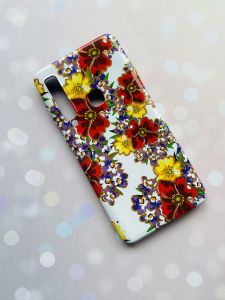 Силіконовий чохол із малюнком для Samsung А9 (2018) / А920 / А9s Червоно-жовті маки