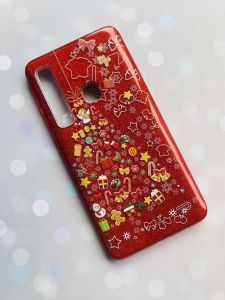 Силіконовий чохол із малюнком для Samsung А9 (2018) / А920 / А9s Новорічні подарунки