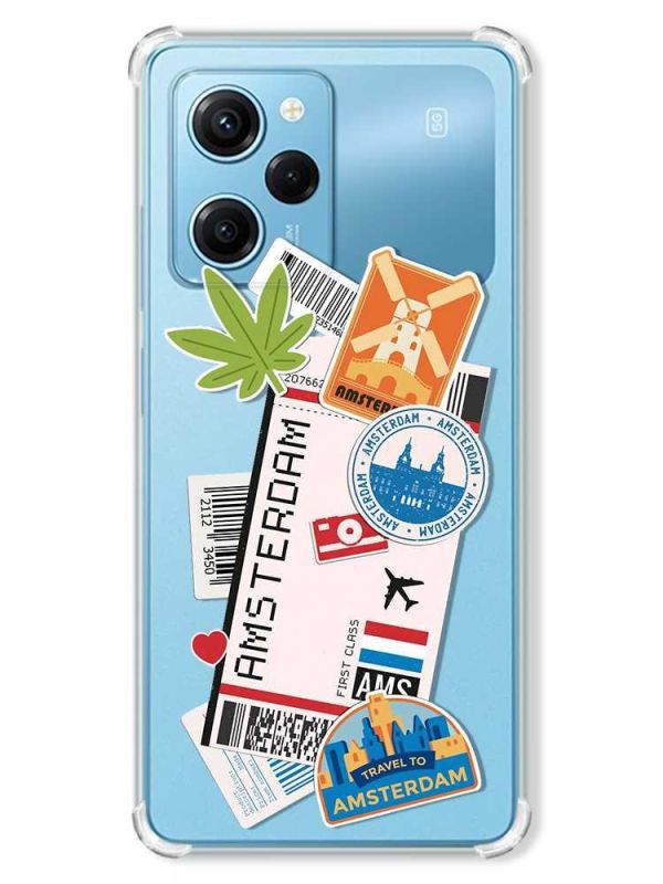 Чохол з потовщеними кутами на Xiaomi Redmi Note 12 Pro Speed 5G :: Подорожі. Амстердам (принт 327)