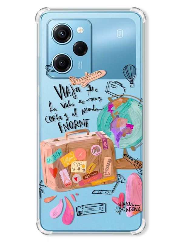 Чохол з потовщеними кутами на Xiaomi Redmi Note 12 Pro Speed 5G :: Настрій подорожувати (принт 329)