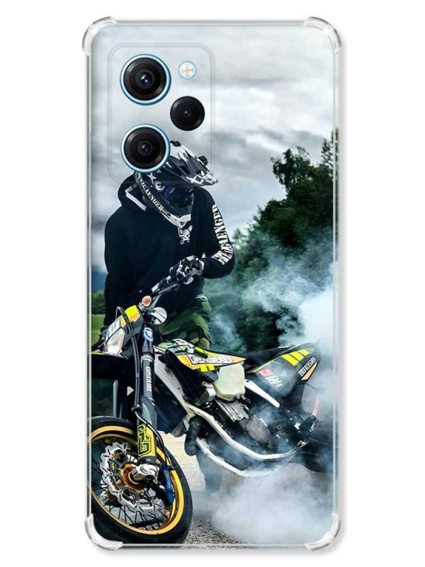 Чохол з потовщеними кутами на Xiaomi Redmi Note 12 Pro Speed 5G :: Мото Драйв (принт 68)