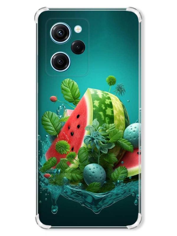 Чохол з потовщеними кутами на Xiaomi Redmi Note 12 Pro Speed 5G :: Кавунова фантазія (принт 337)