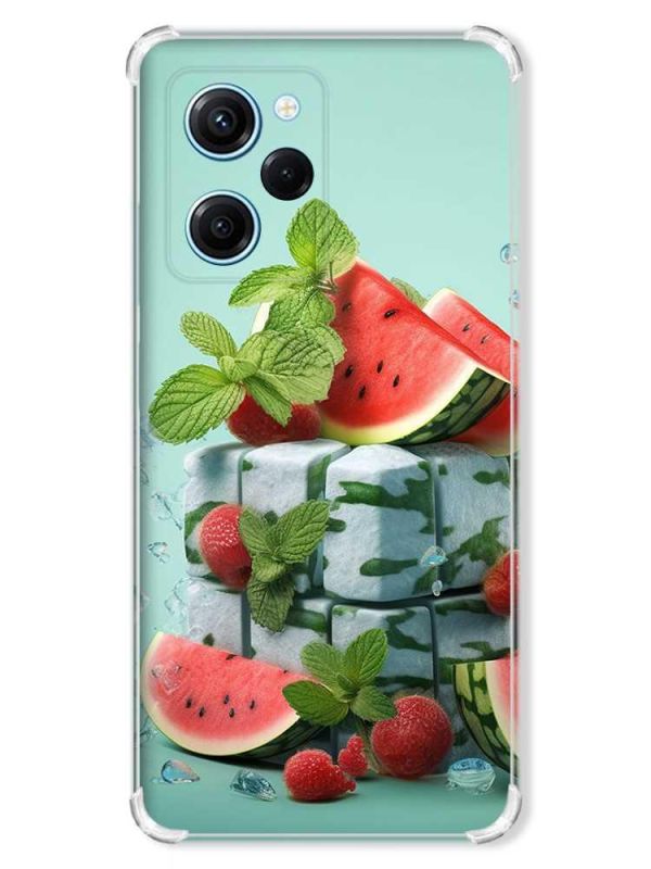 Чохол з потовщеними кутами на Xiaomi Redmi Note 12 Pro Speed 5G :: Кавунова свіжість (принт 338)