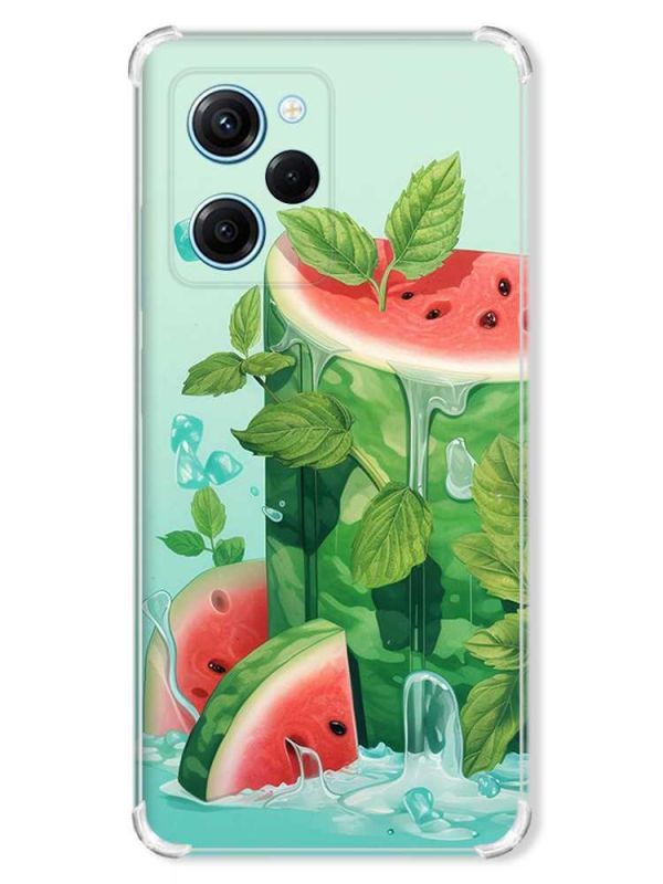 Чохол з потовщеними кутами на Xiaomi Redmi Note 12 Pro Speed 5G :: Кавуновий айсберг (принт 339)