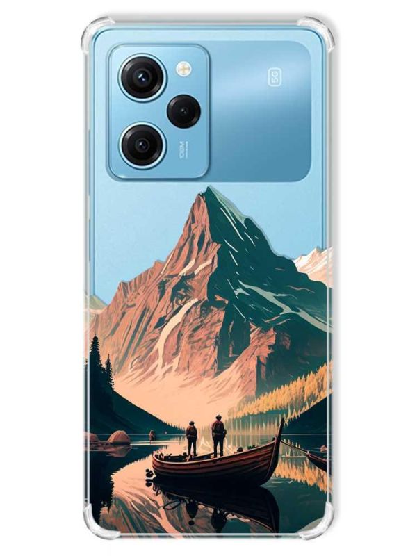Чохол з потовщеними кутами на Xiaomi Redmi Note 12 Pro Speed 5G :: Човен. Пейзаж (принт 246)