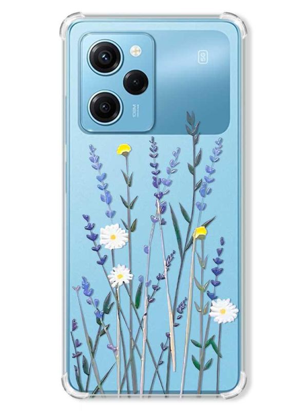 Чохол з потовщеними кутами на Xiaomi Redmi Note 12 Pro Speed 5G :: Польові квіти (принт 270)