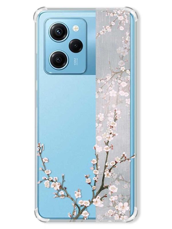 Чохол з потовщеними кутами на Xiaomi Redmi Note 12 Pro Speed 5G :: Квітуча сакура (принт 285)