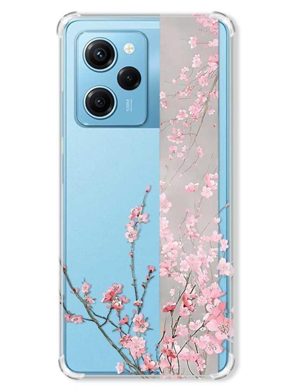 Чохол з потовщеними кутами на Xiaomi Redmi Note 12 Pro Speed 5G :: Сакура у цвіті (принт 286)