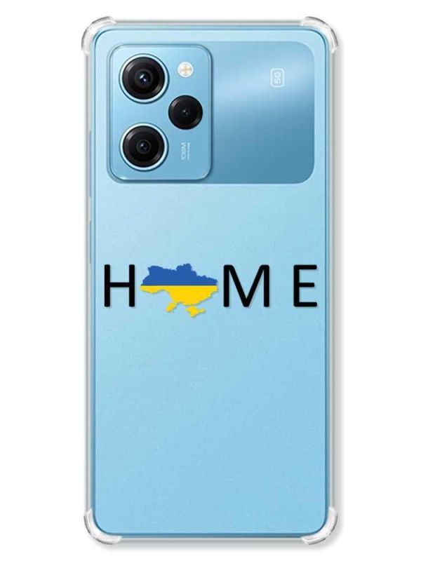 Чохол з потовщеними кутами на Xiaomi Redmi Note 12 Pro Speed 5G :: Дім Україна (патріотичний принт 72)