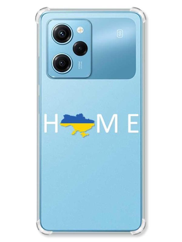 Чохол з потовщеними кутами на Xiaomi Redmi Note 12 Pro Speed 5G :: Дім Україна (патріотичний принт 73)