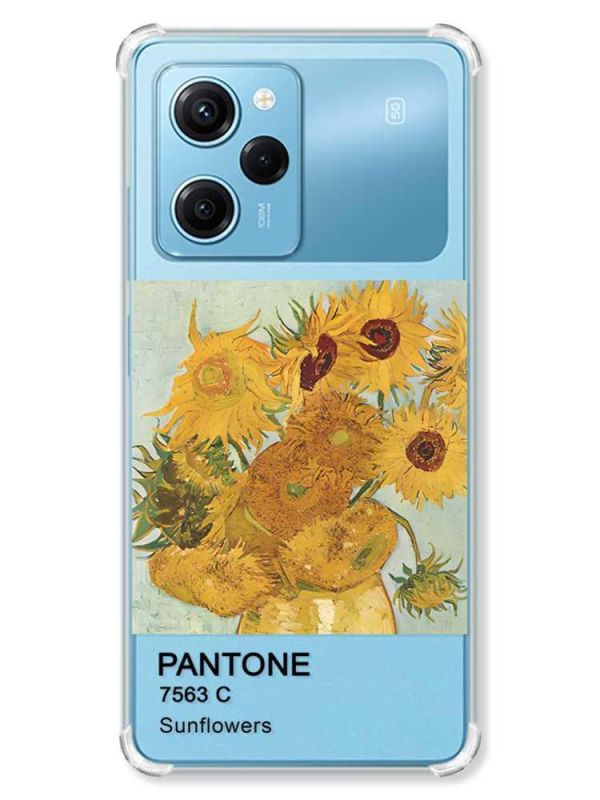 Чохол з потовщеними кутами на Xiaomi Redmi Note 12 Pro Speed 5G :: Соняхи (принт 81)