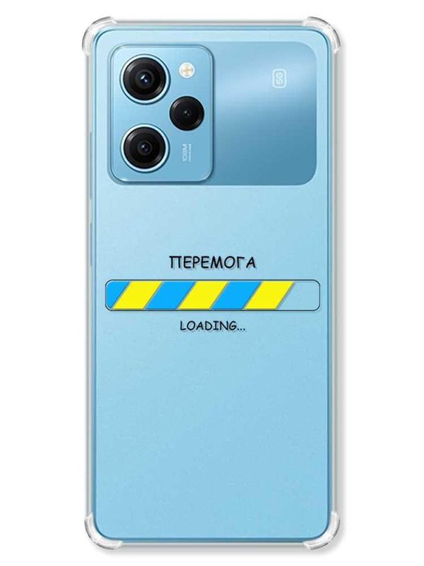 Чохол з потовщеними кутами на Xiaomi Redmi Note 12 Pro Speed 5G :: Перемога Завантаження (патріотичний принт 88)
