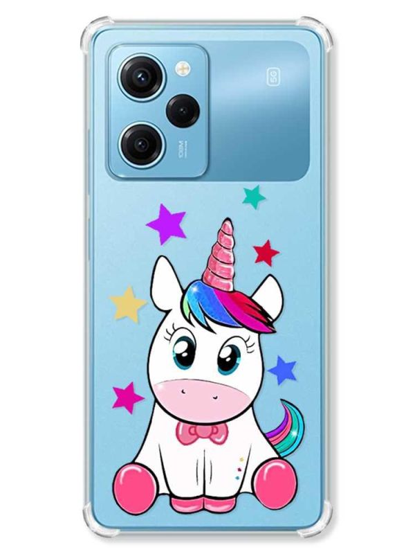 Чохол з потовщеними кутами на Xiaomi Redmi Note 12 Pro Speed 5G :: Єдиноріг (принт 102)