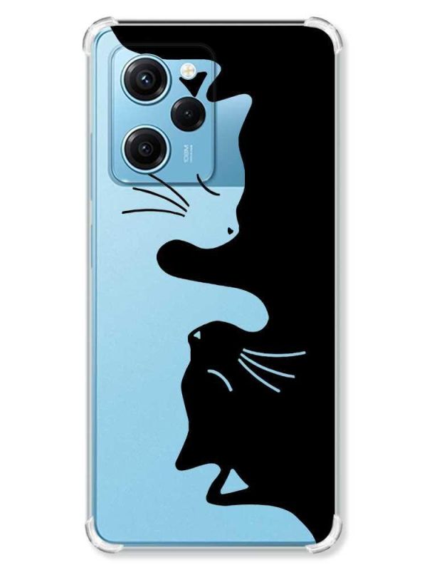 Чохол з потовщеними кутами на Xiaomi Redmi Note 12 Pro Speed 5G :: Котики (принт 118)