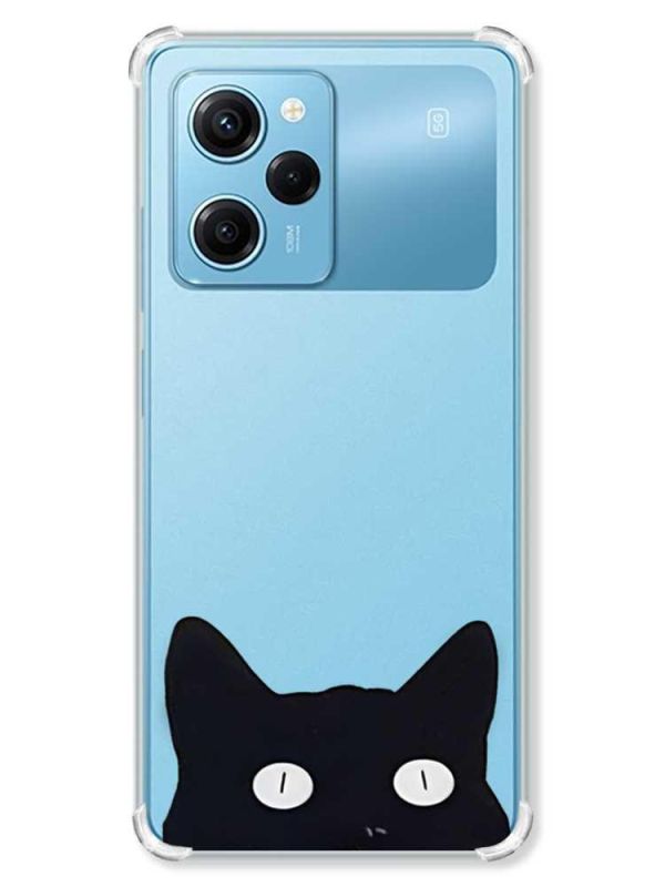 Чохол з потовщеними кутами на Xiaomi Redmi Note 12 Pro Speed 5G :: Котик (принт 119)