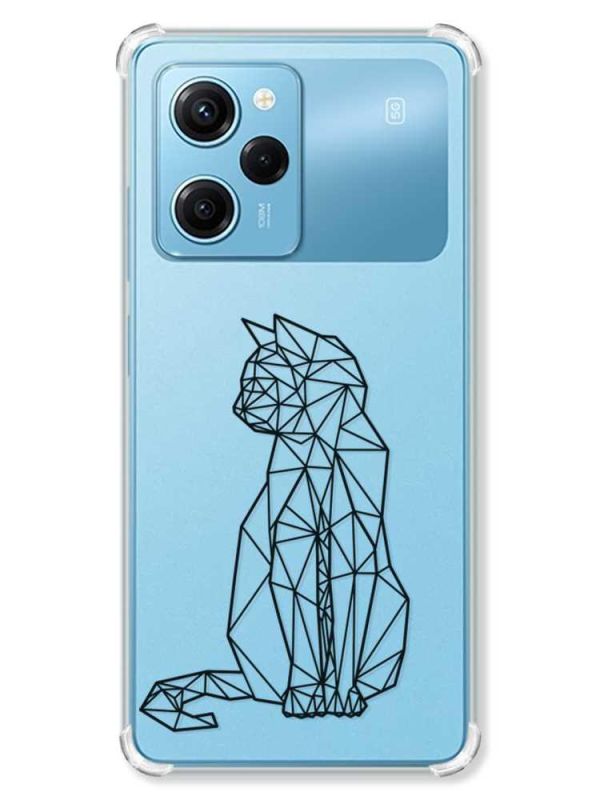 Чохол з потовщеними кутами на Xiaomi Redmi Note 12 Pro Speed 5G :: Котик (принт 124)