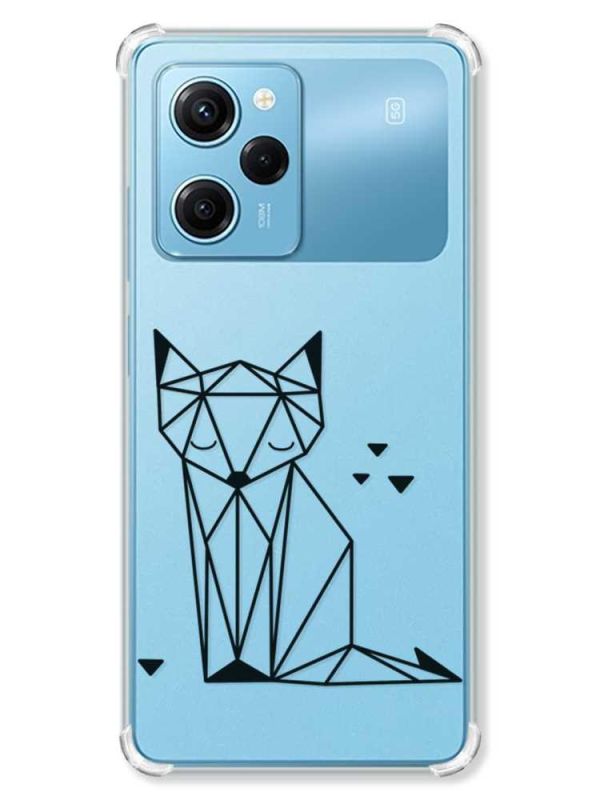 Чохол з потовщеними кутами на Xiaomi Redmi Note 12 Pro Speed 5G :: Лисиця (принт 126)